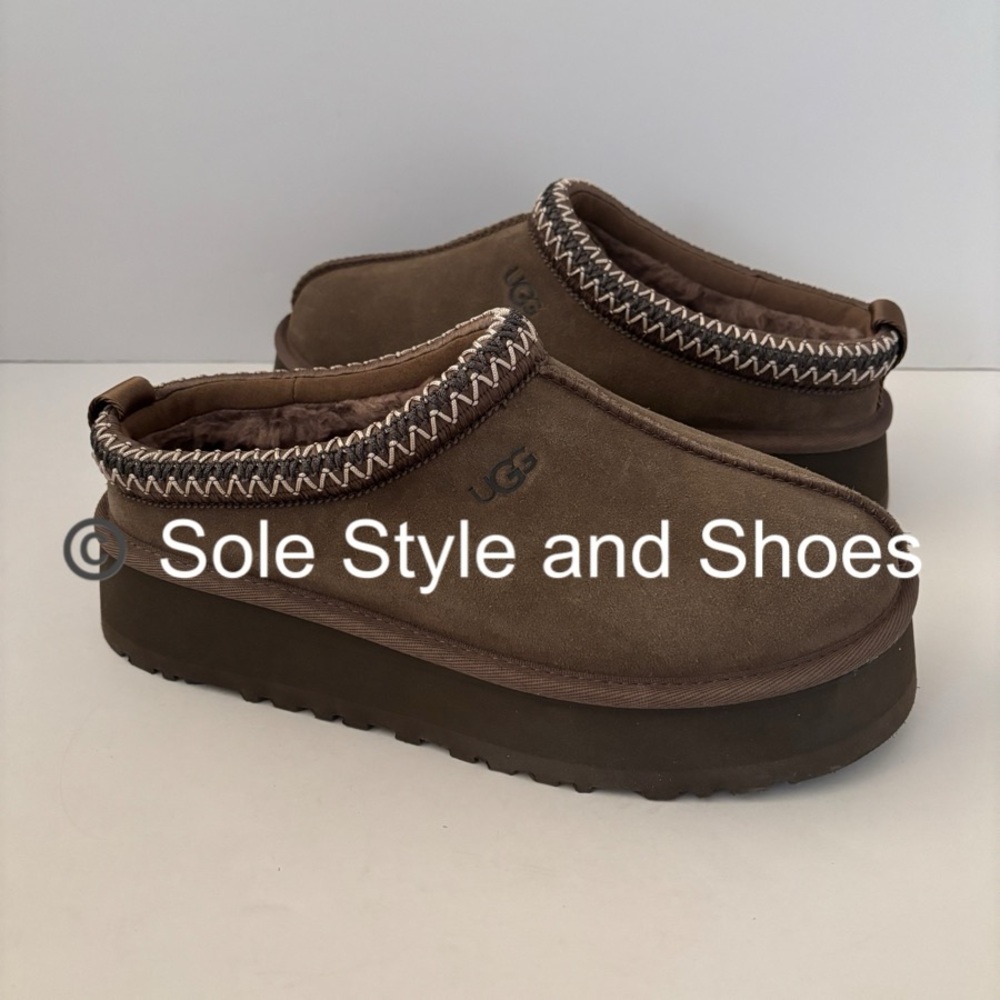 Women’s UGG Tazz Slippers Hickory 9 RETAIL $145 - Picture 2 of 9